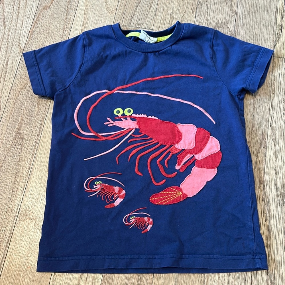 Appliqué Shrimp Shirt